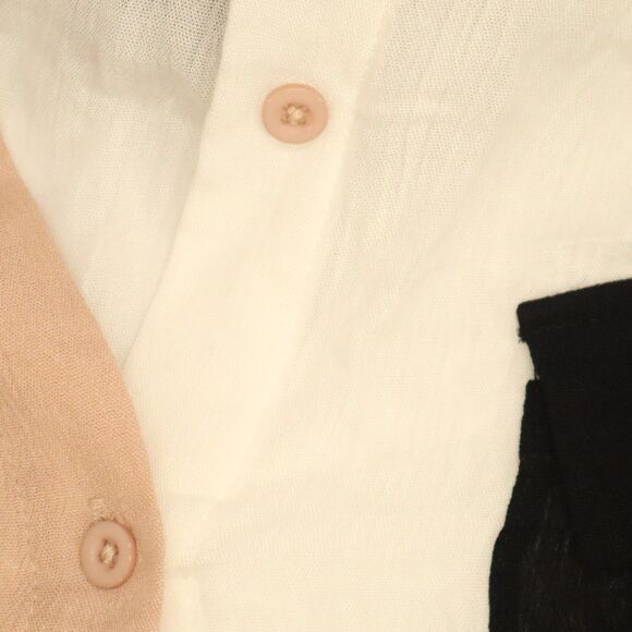 Jess Lea Colorblock Button down Blouse Size 2X Lightweight NEW - Picture 11 of 11